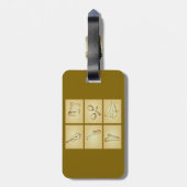 Musical Instruments Sketch Bagagelabel (Achterkant verticaal)