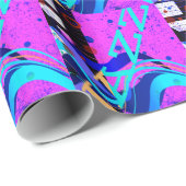 Musical Jazz Style Background Cadeaupapier (Rol Hoek)