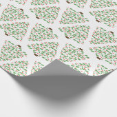 Musical kerstboomwerkpapier cadeaupapier (Hoek)