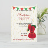 Musical-kerstfeestfeest Kaart (Staand voorkant)