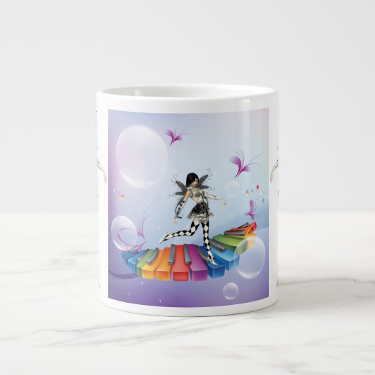 Musical Keyboard Faerie Extra Grote Mok (Voorkant)