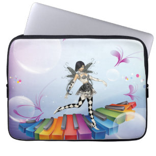 Musical Keyboard Faerie Laptop Sleeve