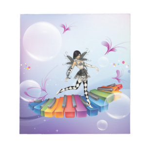 Musical Keyboard Faerie Notitieblok