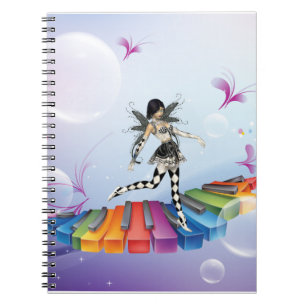 Musical Keyboard Faerie Notitieboek
