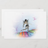 Musical Keyboard Faerie Vignette Briefpapier (Voorkant / Achterkant)