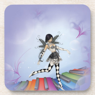 Musical Keyboard Faerie Vignette Drankjes Onderzetter