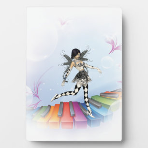 Musical Keyboard Faerie Vignette Fotoplaat