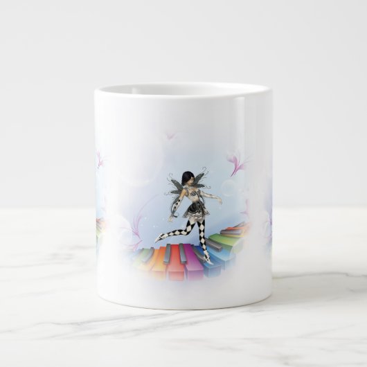 Musical Keyboard Faerie Vignette Jumbo Mok (Voorkant)