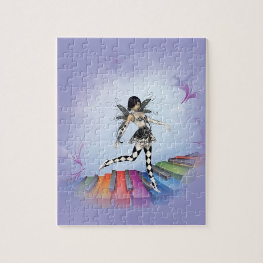 Musical Keyboard Faerie Vignette Legpuzzel (Verticaal)