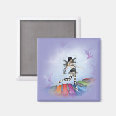 Musical Keyboard Faerie Vignette Magneet (Voorkant / Achterkant)
