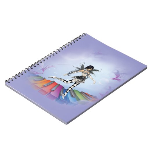 Musical Keyboard Faerie Vignette Notitieboek (Linkerzijde)