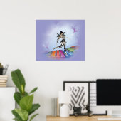 Musical Keyboard Faerie Vignette Poster (Thuiskantoor)