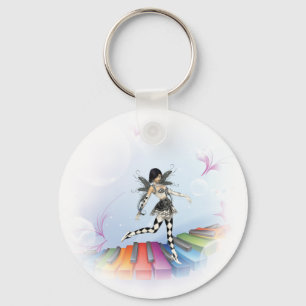 Musical Keyboard Faerie Vignette Sleutelhanger