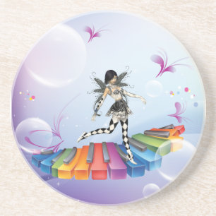 Musical Keyboard Faerie Zandsteen Onderzetter