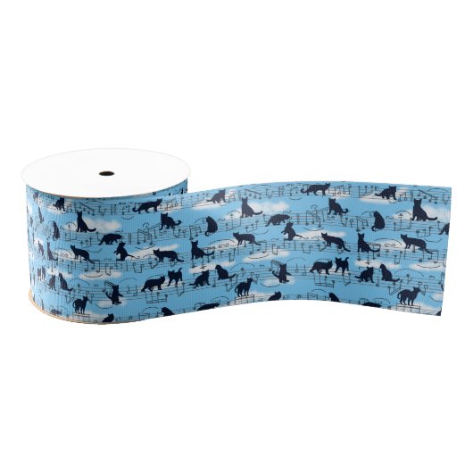 Musical kittens grosgrain lint (Spoel)
