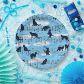 Musical kittens papieren bordje (Feest)