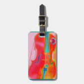 Musical Lifetimes Red Cello Bagagelabel (Voorkant verticaal)