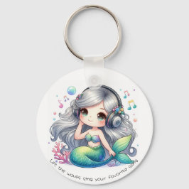 Musical Mermaid  Sleutelhanger