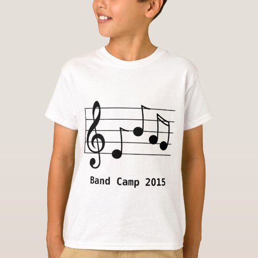 Musical notation Band Camp T-shirt (Voorkant)
