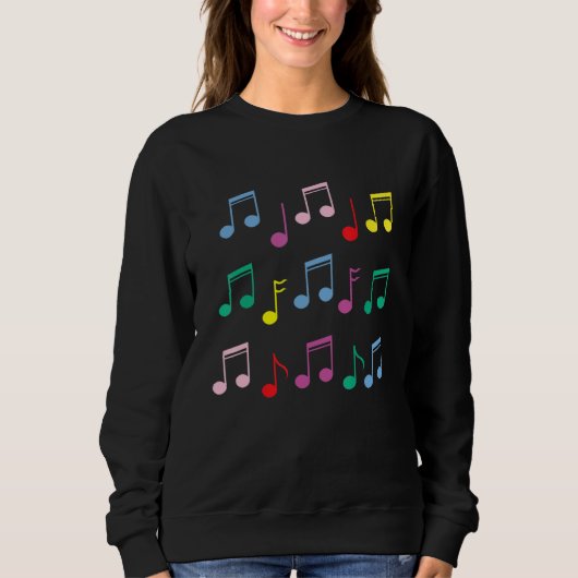 Musical Note Melody Tone Composer Musician Music Trui (Voorkant)