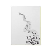 Musical Note Notitieblok (Gedraaid)