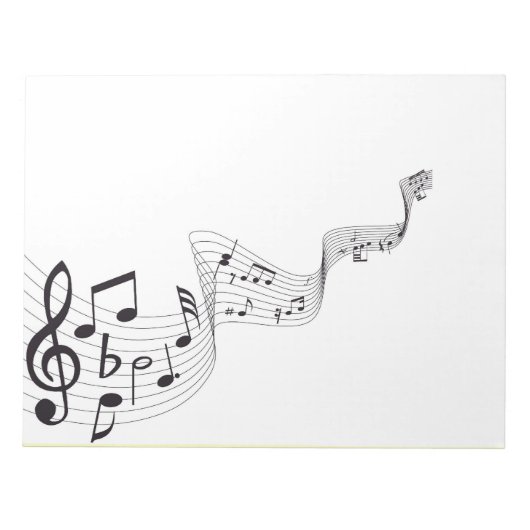 Musical Note Notitieblok (Voorkant)
