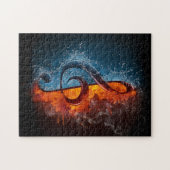 Musical Note Puzzle Legpuzzel (Horizontaal)