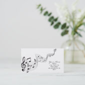 Musical Note Visitekaartje (Staand voorkant)