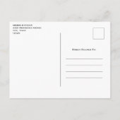 Musical Notes and Flowers  Save the Date Uitnodiging Briefkaart (Achterkant)