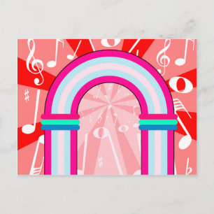 Musical Notes Archway Briefkaart