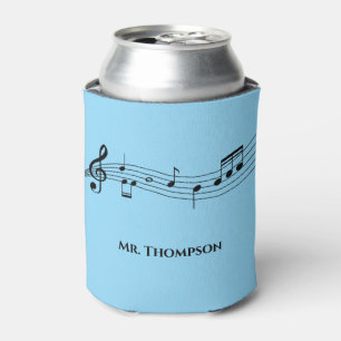 Musical Notes Band of Choir Teacher Custom Music Blikjeskoeler