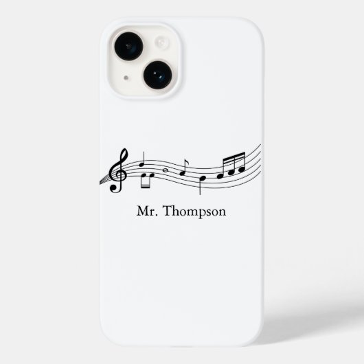 Musical Notes Band of Choir Teacher Custom Music Case-Mate iPhone Case (Achterkant)