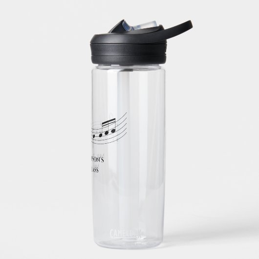 Musical Notes Band of Choir Teacher Custom Music Waterfles (Links)