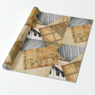 Musical Notes  Bladmuziek Gift Cadeaupapier