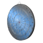 Musical Notes Blue Moon Dartboard Dartbord (Voorkant Rechts)