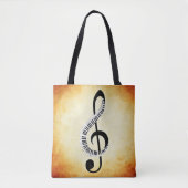 Musical Notes Canvas tas (Voorkant)