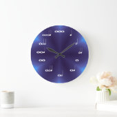 Musical Notes Clock Paars blend Grote Klok (Huis)