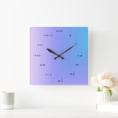 Musical Notes Clock Vierkante Klok (Huis)