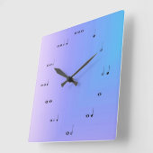 Musical Notes Clock Vierkante Klok (Hoek)