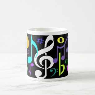 Musical Notes Coffee Mok
