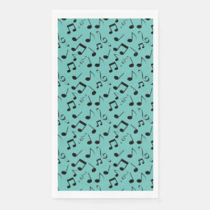 Musical Notes Design Guest Towel Napkins Servet