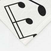 Musical Notes Fleece Blankets Deken (Hoek)