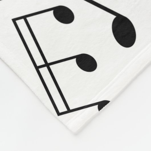 Musical Notes Fleece Blankets Deken (Hoek)
