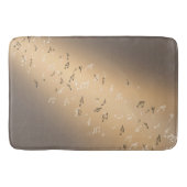 Musical Notes Golden Light Bath Mat (Voorkant)