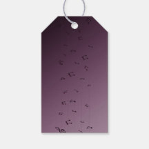 Musical Notes Mauve Gift Tags 
