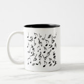 Musical Notes Mok - White en Black (Links)