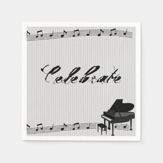 Musical Notes Napkins Servet (Voorkant)