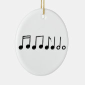Musical Notes Ornament Round (Rechts)