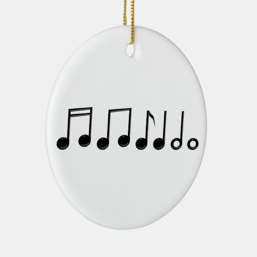 Musical Notes Ornament Round (Rechts)
