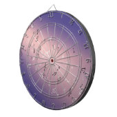 Musical Notes Paars Glow Dartboard Dartbord (Voorkant Rechts)